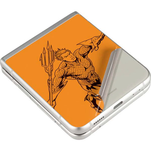 DC Comics Aquaman Comic Pop Galaxy Z Flip3 5G Skin